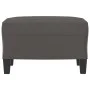 Reposapiés de cuero sintético gris 60x50x41 cm de vidaXL, Otomanas - Ref: Foro24-349338, Precio: 53,07 €, Descuento: %