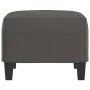 Reposapiés de cuero sintético gris 60x50x41 cm de vidaXL, Otomanas - Ref: Foro24-349338, Precio: 53,07 €, Descuento: %