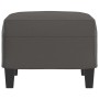 Reposapiés de cuero sintético gris 60x50x41 cm de vidaXL, Otomanas - Ref: Foro24-349338, Precio: 53,85 €, Descuento: %