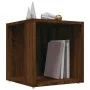 Mesa auxiliar madera contrachapada roble marrón 33x33x34,5 cm de vidaXL, Mesas auxiliares - Ref: Foro24-816022, Precio: 23,04...