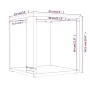 Mesa auxiliar madera contrachapada roble marrón 33x33x34,5 cm de vidaXL, Mesas auxiliares - Ref: Foro24-816022, Precio: 23,04...