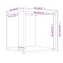 Mesa auxiliar madera contrachapada roble marrón 33x33x34,5 cm de vidaXL, Mesas auxiliares - Ref: Foro24-816022, Precio: 23,34...