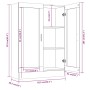 Vitrina madera contrachapada roble marrón 82,5x30,5x115 cm de vidaXL, Librerías y estanterías - Ref: Foro24-815620, Precio: 1...