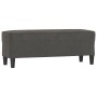 Banco de terciopelo gris oscuro 100x35x41 cm de vidaXL, Bancos - Ref: Foro24-349422, Precio: 57,21 €, Descuento: %