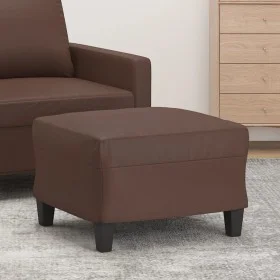 Brown synthetic leather footstool 60x50x41 cm by vidaXL, Ottomans - Ref: Foro24-349337, Price: 53,63 €, Discount: %