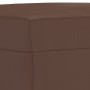 Reposapiés de cuero sintético marrón 60x50x41 cm de vidaXL, Otomanas - Ref: Foro24-349337, Precio: 54,39 €, Descuento: %