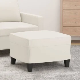 Cream synthetic leather footrest 60x50x41 cm by vidaXL, Ottomans - Ref: Foro24-349336, Price: 57,11 €, Discount: %