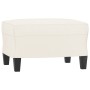 Reposapiés de cuero sintético crema 60x50x41 cm de vidaXL, Otomanas - Ref: Foro24-349336, Precio: 57,93 €, Descuento: %