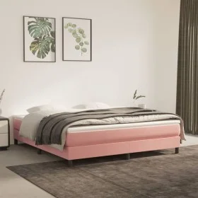 Taschenfederkernmatratze aus rosa Samt, 180 x 200 x 20 cm von vidaXL, Matratzen - Ref: Foro24-347853, Preis: 241,66 €, Rabatt: %