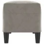 Banco de terciopelo gris claro 100x35x41 cm de vidaXL, Bancos - Ref: Foro24-349421, Precio: 57,86 €, Descuento: %