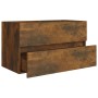 Mueble lavabo madera contrachapada roble ahumado 80x38,5x45cm de vidaXL, Muebles de baño - Ref: Foro24-815651, Precio: 58,81 ...