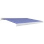 Toldo de carrete motorizado azul y blanco 350x250 cm en Toldos | Comprar online en Foru.es