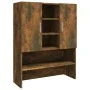 Armario para lavadora color roble ahumado 70,5x25,5x90 cm de vidaXL, Accesorios para lavadoras y secadoras - Ref: Foro24-8159...