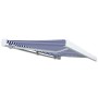 Toldo de carrete motorizado azul y blanco 350x250 cm en Toldos | Comprar online en Foru.es