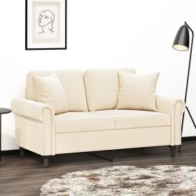 Cojines decorativos 2 uds terciopelo crema 40x40 cm de vidaXL, Cojines - Ref: Foro24-349493, Precio: 21,03 €, Descuento: %
