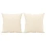 Cojines decorativos 2 uds terciopelo crema 40x40 cm de vidaXL, Cojines - Ref: Foro24-349493, Precio: 21,03 €, Descuento: %