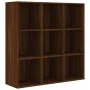 Estantería marrón roble 98x29x97,5 cm de vidaXL, Librerías y estanterías - Ref: Foro24-815452, Precio: 67,99 €, Descuento: %