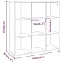 Estantería marrón roble 98x29x97,5 cm de vidaXL, Librerías y estanterías - Ref: Foro24-815452, Precio: 67,99 €, Descuento: %