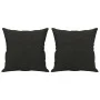 Cojines decorativos 2 uds tela negro 40x40 cm de vidaXL, Cojines - Ref: Foro24-349475, Precio: 21,79 €, Descuento: %