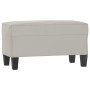 Banco de tela de microfibra gris claro 70x35x41 cm de vidaXL, Bancos - Ref: Foro24-349446, Precio: 47,55 €, Descuento: %