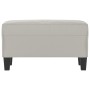 Banco de tela de microfibra gris claro 70x35x41 cm de vidaXL, Bancos - Ref: Foro24-349446, Precio: 47,55 €, Descuento: %