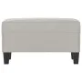 Banco de tela de microfibra gris claro 70x35x41 cm de vidaXL, Bancos - Ref: Foro24-349446, Precio: 46,91 €, Descuento: %