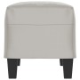 Banco de tela de microfibra gris claro 70x35x41 cm de vidaXL, Bancos - Ref: Foro24-349446, Precio: 47,55 €, Descuento: %
