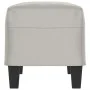 Banco de tela de microfibra gris claro 70x35x41 cm de vidaXL, Bancos - Ref: Foro24-349446, Precio: 46,91 €, Descuento: %