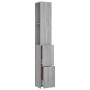 Mueble de baño madera de ingeniería gris Sonoma 25x26,5x170 cm de vidaXL, Muebles de baño - Ref: Foro24-815961, Precio: 57,33...