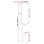 Mueble de baño madera de ingeniería gris Sonoma 25x26,5x170 cm de vidaXL, Muebles de baño - Ref: Foro24-815961, Precio: 57,33...