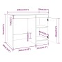 Escritorio de madera contrachapada marrón roble 100x50x76 cm de vidaXL, Escritorios - Ref: Foro24-815488, Precio: 68,20 €, De...