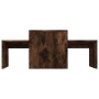Set mesas centro madera contrachapada roble ahumado 100x48x40cm de vidaXL, Mesas de centro - Ref: Foro24-815546, Precio: 49,3...