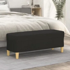 Banco de tela negro 100x35x41 cm de vidaXL, Bancos - Ref: Foro24-349379, Precio: 59,34 €, Descuento: %