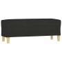 Banco de tela negro 100x35x41 cm de vidaXL, Bancos - Ref: Foro24-349379, Precio: 60,31 €, Descuento: %