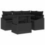 Conjunto de sofá de jardín 5 pcs Negro ratán sintético en Sofás de exterior | Comprar online en Foru.es