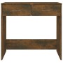 Escritorio de madera contrachapada roble ahumado 80x40x75 cm de vidaXL, Escritorios - Ref: Foro24-815474, Precio: 52,44 €, De...