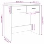 Escritorio de madera contrachapada roble ahumado 80x40x75 cm de vidaXL, Escritorios - Ref: Foro24-815474, Precio: 52,44 €, De...