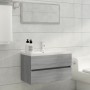 Mueble de lavabo madera contrachapada gris Sonoma 80x38,5x45cm de vidaXL, Muebles de baño - Ref: Foro24-815652, Precio: 54,72...