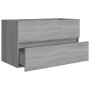 Mueble de lavabo madera contrachapada gris Sonoma 80x38,5x45cm de vidaXL, Muebles de baño - Ref: Foro24-815652, Precio: 54,72...