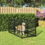 Perrera de acero negro 193,5x97x100 cm de vidaXL, Accesorios para casetas y cercados para perros - Ref: Foro24-171627, Precio...