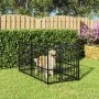 Perrera de acero negro 193,5x97x100 cm de vidaXL, Accesorios para casetas y cercados para perros - Ref: Foro24-171627, Precio...