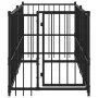 Perrera de acero negro 193,5x97x100 cm de vidaXL, Accesorios para casetas y cercados para perros - Ref: Foro24-171627, Precio...