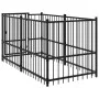 Perrera de acero negro 193,5x97x100 cm de vidaXL, Accesorios para casetas y cercados para perros - Ref: Foro24-171627, Precio...