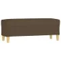 Banco de tela marrón 100x35x41 cm de vidaXL, Bancos - Ref: Foro24-349378, Precio: 61,56 €, Descuento: %