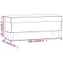 Banco de tela marrón 100x35x41 cm de vidaXL, Bancos - Ref: Foro24-349378, Precio: 61,56 €, Descuento: %