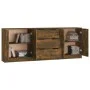 Aparador de 3 piezas madera manufacturada color roble ahumado de vidaXL, Aparadores - Ref: Foro24-3115785, Precio: 187,02 €, ...