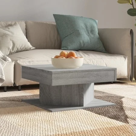 Mesa de centro madera contrachapada gris Sonoma 57x57x30 cm de vidaXL, Mesas de centro - Ref: Foro24-815943, Precio: 54,60 €,...