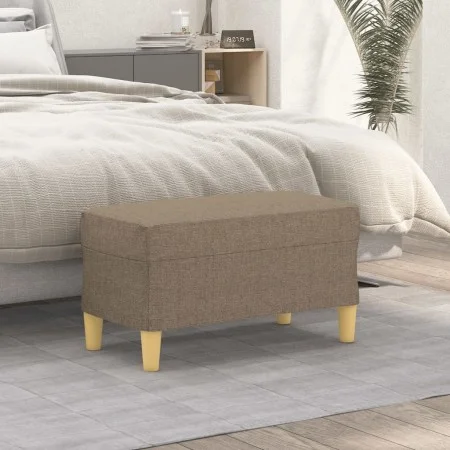 Banco de tela gris taupe 70x35x41 cm de vidaXL, Bancos - Ref: Foro24-349374, Precio: 52,39 €, Descuento: %