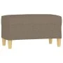 Banco de tela gris taupe 70x35x41 cm de vidaXL, Bancos - Ref: Foro24-349374, Precio: 52,39 €, Descuento: %