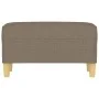 Banco de tela gris taupe 70x35x41 cm de vidaXL, Bancos - Ref: Foro24-349374, Precio: 52,39 €, Descuento: %